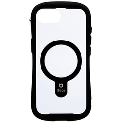 iPhone 16e用 iFace Reflection MagSynq 強化ガラスクリアケース ブラック 41-988602