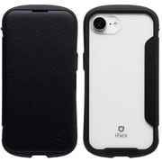 iPhone 16e用 iFace Reflection ダイアリー ポリカーボネート クリアケース ブラック 41-988657