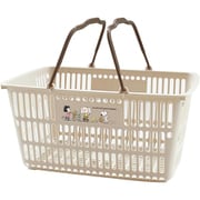 スヌーピー ショッピング10 買い物カゴ 31L ベージュ