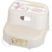 おさるのジョージ ビーンズステップ 踏み台 2段 ベージュ
