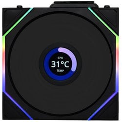 UNI FAN TL Wireless LCD リバースブレードモデル シングルパック ブラック UF-RS-TL120-LCD-WLS-1B