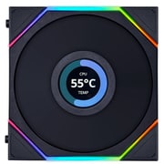 UNI FAN TL Wireless LCD リバースブレードモデル シングルパック ブラック UF-RS-TL120-LCD-WLS-1B