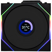UNI FAN TL Wireless LCD リバースブレードモデル シングルパック ブラック UF-RS-TL120-LCD-WLS-1B