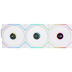 UNI FAN TL Wireless LCDモデル トリプルパック ワイヤレスコントローラー付属 ホワイト UF-TL120-LCD-WLS-3W