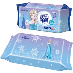 C01373 [ディズニー アルコール 除菌 ウエットシート 55枚 × 3個 アナと雪の女王 エルサ]