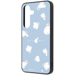 Galaxy S25用 ディズニー/maru 衝撃吸収 バンパー ハイブリッドケース/ベイマックス_ふわふわ IQ-DGS25K4TB/BX4