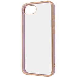iPhone 16e用 ケース LUSTANT 衝撃吸収 バンパー キラキラ メタリック カラフル ハイブリッドケース/ラベンダー_ゴールド IN-P50CC17/LDGD