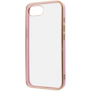 iPhone 16e用 ケース LUSTANT 衝撃吸収 バンパー キラキラ メタリック カラフル ハイブリッドケース/ライトピンク_ゴールド IN-P50CC17/LPGD
