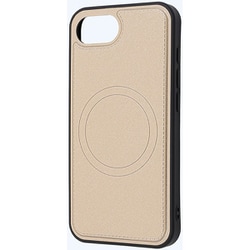 iPhone 16e用 ケース マグネットアクセサリー対応 衝撃吸収 バンパー オープンレザーケース/シャイニーベージュ IN-P50OLC4/BE