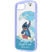 iPhone 16e用 ケース ディズニー/Puffull 衝撃吸収 バンパー ハイブリッドケース/スティッチと海 IN-DP50CMD2/ST8