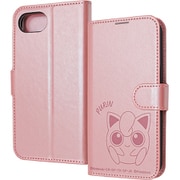 iPhone 16e用 ケース 手帳型 ポケットモンスター/衝撃吸収 マグネットベルト シンプル 手帳型レザーケース/プリン IJ-PP50ELC1P/PK67