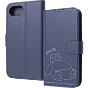 iPhone 16e用 ケース 手帳型 ポケットモンスター/衝撃吸収 マグネットベルト シンプル 手帳型レザーケース/カビゴン IJ-PP50ELC1DN/PK68