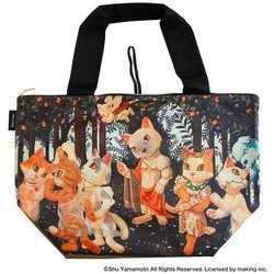 キャットアート エコバッグ/マイバッグ 春＜ラ・プラミミャーラ＞/サンドロ・ニャッティチェリ （パッケージ入り） 000256-0001-01