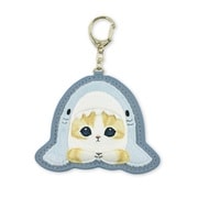 MFS-490 mofusand(モフサンド) ふわもこワッペンキーホルダー サメにゃん(もじもじ)
