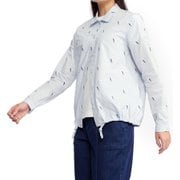 エンブロイダーロングスリーブシャツ レディース シャツ BABY BLUE PR(003) サイズ40(Lサイズ) ZTFBI52
