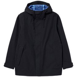 透湿防水 3レイヤーフーデッドジャケット メンズ 防水ジャケット ノワール（005） Mサイズ ZBHBG13