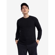 吸水速乾 ロングスリーブワッフルTシャツ RP メンズ カットソー NOIR(001) Sサイズ OTHBJ52