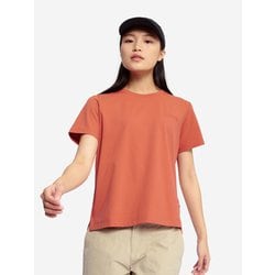 リプロ 速乾プライムフレックスロゴTシャツ レディース カットソー REDWOOD（005） Mサイズ OTFBJ45