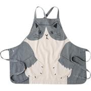 AND PACKABLE ギャットエプロン エプロン ハチワレ