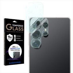 2枚組 Galaxy S25 Ultra カメラレンズ 保護フィルム ガラスフィルム 日本製硝子 硬度9H 全面保護 レンズカバー カメラフィルム 透明 クリア CRCG-GXS25UL