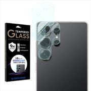 2枚組 Galaxy S25 Ultra カメラレンズ 保護フィルム ガラスフィルム 日本製硝子 硬度9H 全面保護 レンズカバー カメラフィルム 透明 クリア CRCG-GXS25UL