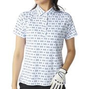 ゴルフ レディス 半袖シャツ柄 L/BL 715652