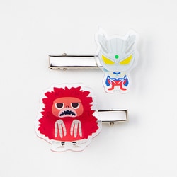 ウルトラシリーズ アクリルヘアクリップ ウルトラマンゼロ＆ピグモン