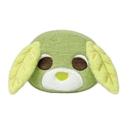 OC-FP-RK お茶犬 フェイスポーチ ふわふわシリーズ リョク