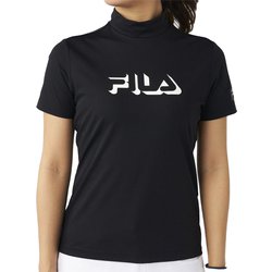 ゴルフ レディス 半袖ハイネック M/BK 755663