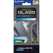 Galaxy A25 5G用 ガラスフィルム アンチグレア 強化ガラス 表面硬度9H 指紋防止 飛散防止 反射防止 マット 気泡防止 PM-G253FLGGM