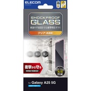 Galaxy A25 5G用 ガラスフィルム 高透明 衝撃吸収 強化ガラス 表面硬度10H 指紋防止 飛散防止 気泡防止 SHOCKPROOF PM-G253FLGZ