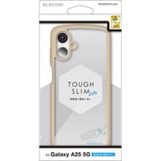 Galaxy A25 5G用 ケース ハイブリッド カバー 衝撃吸収 軽量 薄型 カメラレンズ保護設計 ストラップホール付 ストラップホールシート付 TOUGH SLIM LITE カフェオレ PM-G253TSLFCBE