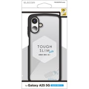 Galaxy A25 5G用 ケース ハイブリッド カバー 衝撃吸収 軽量 薄型 カメラレンズ保護設計 ストラップホール付 ストラップホールシート付 TOUGH SLIM LITE ブラック PM-G253TSLFCBK