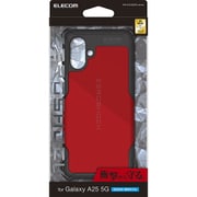 Galaxy A25 5G用 ケース ハイブリッド カバー 衝撃吸収 カメラレンズ保護設計 ストラップホール付 ZEROSHOCK レッド PM-G253ZERORD