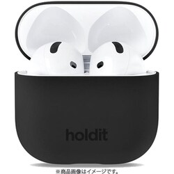 AirPods 第4世代ケース用 超薄型シリコーンカバー Black 16658