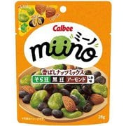 miino 香ばしナッツミックス そら豆黒豆アーモンドしお味 28g