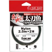 太刀魚テーパーリーダー ブラック 8<20