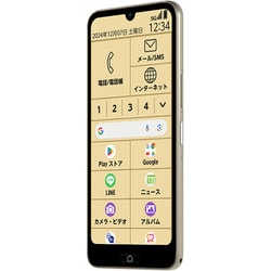 らくらくスマートフォン Lite ゴールド FCG03SNU [スマートフォン]