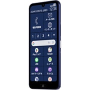らくらくスマートフォン Lite ディープブルー FCG03SLU [スマートフォン]