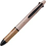 多機能ペン 4+1Wood earth color(ウッド アースカラー) 油性ボールペン 0.5mm 極細 黒・赤・青・緑 シャープ0.5mm オーチャードピンク BH41FW-155-OP