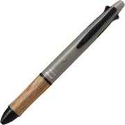 多機能ペン 4+1Wood earth color(ウッド アースカラー) 油性ボールペン 0.5mm 極細 黒・赤・青・緑 シャープ0.5mm ソイルベージュ BH41FW-155-SBE