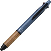 多機能ペン 4+1Wood earth color(ウッド アースカラー) 油性ボールペン 0.5mm 極細 黒・赤・青・緑 シャープ0.5mm ラグーンブルー BH41FW-155-RL