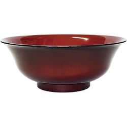 会津塗 ラーメン樹脂漆器 らーめん丼 パープル赤 34417