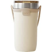 RH-1758 [トート ストロー付 3way タンブラー 520ml アイボリー 持ち運びしやすい ストラップ付 （保温・保冷対応）]