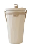 RH-1760 [トート ストロー付 2way タンブラー 570ml アイボリー 持ち運びしやすい ストラップ付 （保温・保冷対応）]