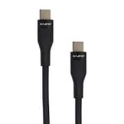 PD対応 USB Type-Cケーブル シリコン素材 60W black 1m SE-KB060CC0001BKF