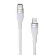PD対応 USB Type-Cケーブル シリコン素材 60W white 1m SE-KB060CC0002WHF