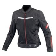 エニグマライト ハーフメッシュジャケット Black Red L JK-177