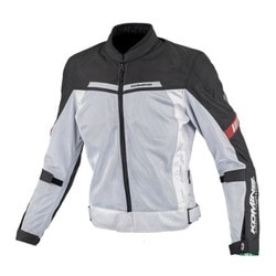エニグマライト ハーフメッシュジャケット Light Grey Black 2XL JK-177