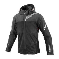 エニグマライト ハーフメッシュパーカ Black 2XL JK-179